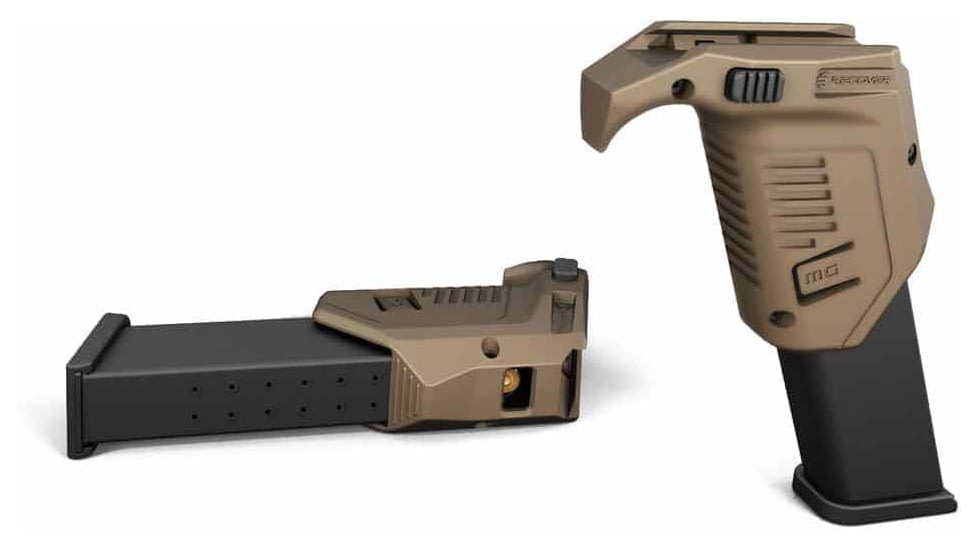 Recover Tactical Angled Mag Pouch for Glock 10mm Auto, 45 ACP Double Stack Magazines, FDE, MG45-02