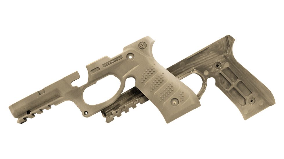 Recover Tactical BC2 Beretta 92/M9 Grip and Rail System, Tan, BC2T