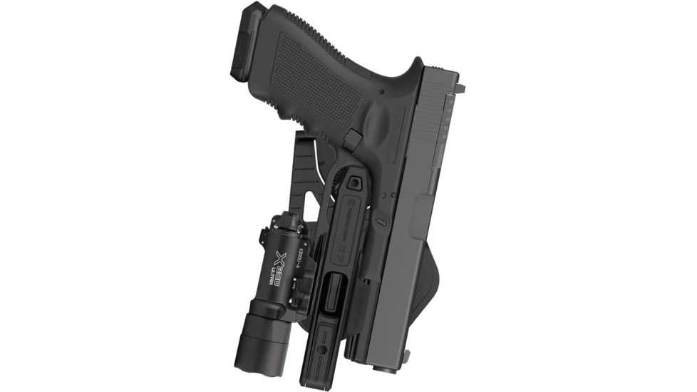 Recover Tactical G7-01 OWB Paddle Holster For The Glock 17/19, Black, Small, G7