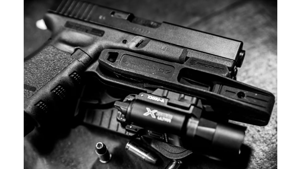 Recover Tactical G7-01 OWB Paddle Holster For The Glock 17/19, Black, Small, G7