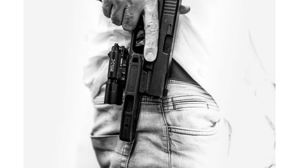 Recover Tactical G7-01 OWB Paddle Holster For The Glock 17/19, Black, Small, G7