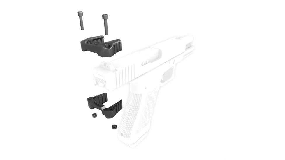 Recover Tactical Glock 43 Charging Handle, Black, GCH43