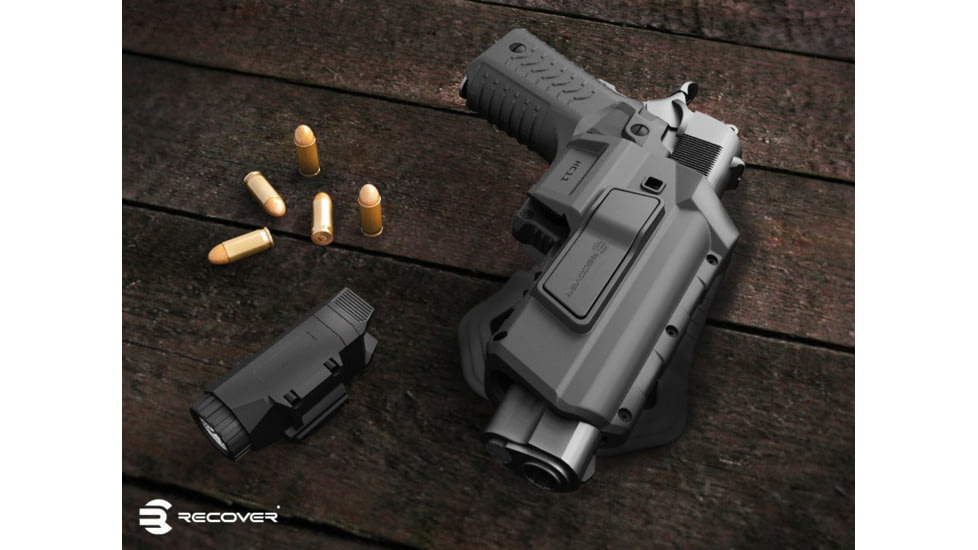 Recover Tactical HC11 Passive Holster For The 1911 With CC3H/P, Ambixdextrous, Black, HC11PR-01