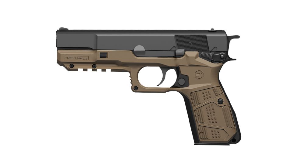 Recover Tactical HPC Grip and Rail System, FN/Browning, Hi Power, FDE, HPC-02