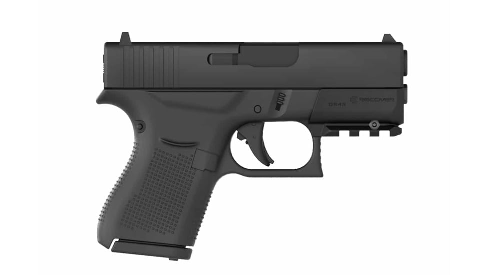 Recover Tactical OR43 Sub Compact Rail Adapter For The Glock 43 43X and 48 MOS, Black, OR43-01