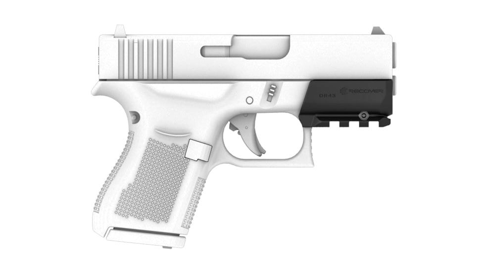 Recover Tactical OR43 Sub Compact Rail Adapter For The Glock 43 43X and 48 MOS, Black, OR43-01