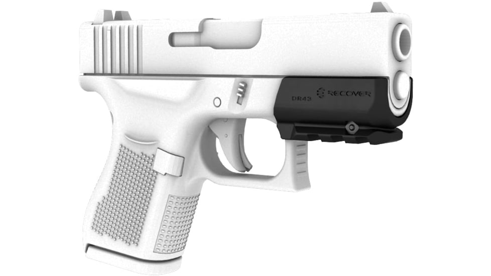 Recover Tactical OR43 Sub Compact Rail Adapter For The Glock 43 43X and 48 MOS, Black, OR43-01