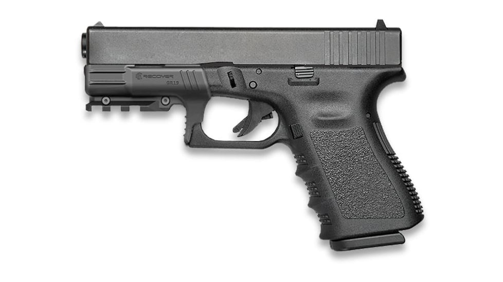 Recover Tactical Recover Tact. Glock 19 Gen 1/2 Picatinny Rail Black, GR19L-01