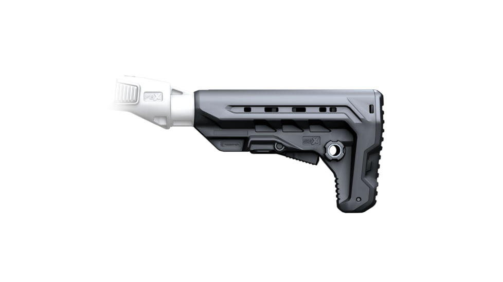 Recover Tactical SBX AR Compact Buttstock P-IX &amp; 20/20X Compatible, Black, SBX-01