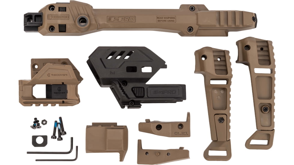 Recover Tactical SPRO Basic G20/21/40 w/Rail Carbine Conversion, Tan, 7290117423288