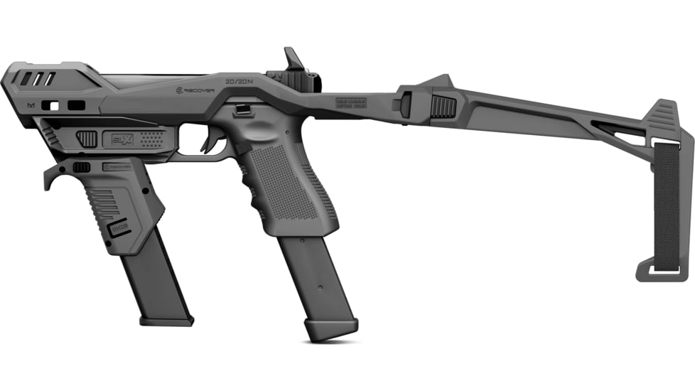 Recover Tactical Stabilizer Kit Base for Glock 9mm/.40 Caliber, Black, 2020NSLX-01