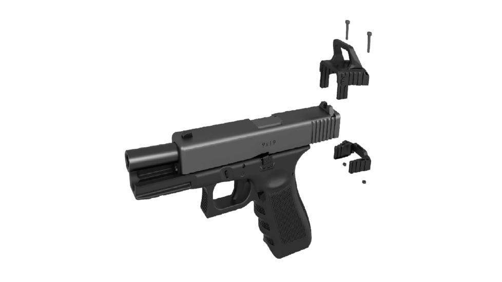 Recover Tactical UCH43 Glock Upper Charging Handle for G43, G43X &amp; G48, Black, UCH43-01