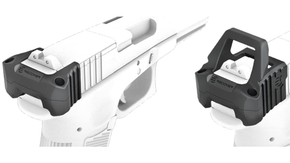 Recover Tactical UCH44 Upper Charging Handle for Glock 44- Lower &amp; Upper Profile Charging Handles Included, Black, UCH44-01