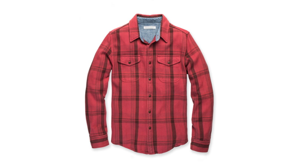 Outerknown Blanket Shirt - Men's, Used, Dusty Red Cusco Plaid, Medium, 1310023-DRC-XX-M_used