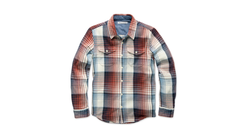 Outerknown Blanket Shirt - Men's, Used, Henna Rogue Plaid, Large, 1310023-HRP-XX-L_used
