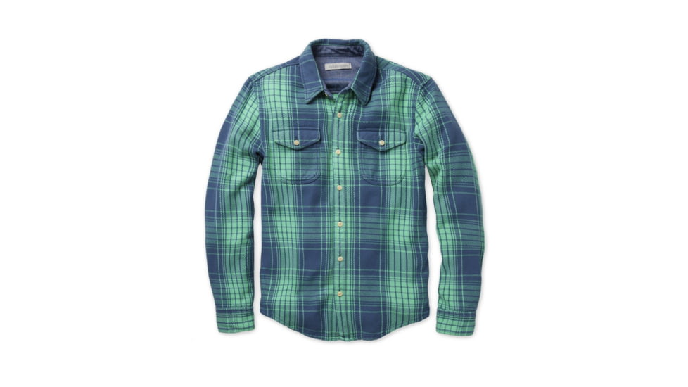 Outerknown Blanket Shirt - Men's, Used, Sea Green Bigbury Plaid, Extra Large, 1310023W-SGB-XX-XL_used