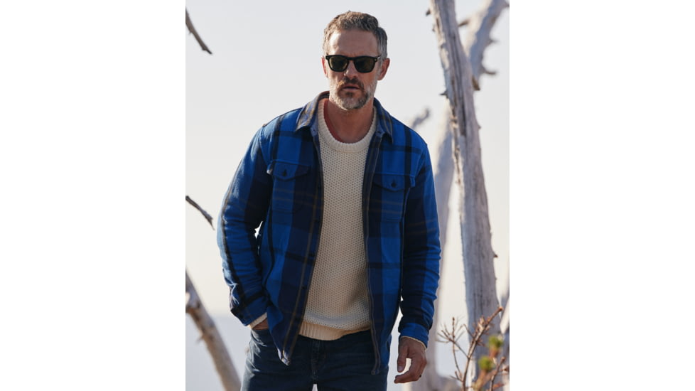 Outerknown Blanket Shirt - Men's, Used, True Blue Country Plaid, Medium, 1310023W-TBC-XX-M_used