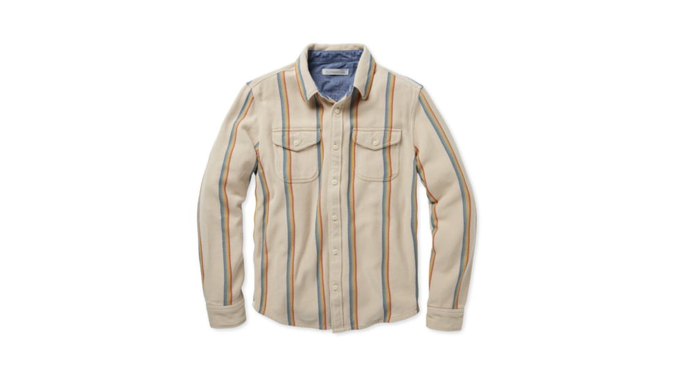 Outerknown Blanket Shirt - Men's, Final Sale, Used, Wheat Rainbow Stripe, Medium, 1310023W-WRW-XX-M_used