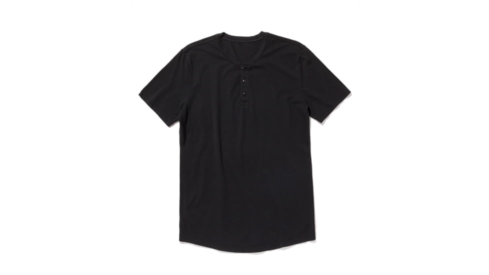 Outerknown Sojourn S/S Henley - Men's, Used, Bright Black, Medium, 1230003-BBK-XX-M_used