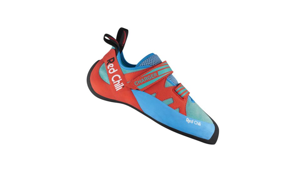 Red Chili Charger Climbing Shoes - Mens, Turquoise/Orange, 6 350610503810