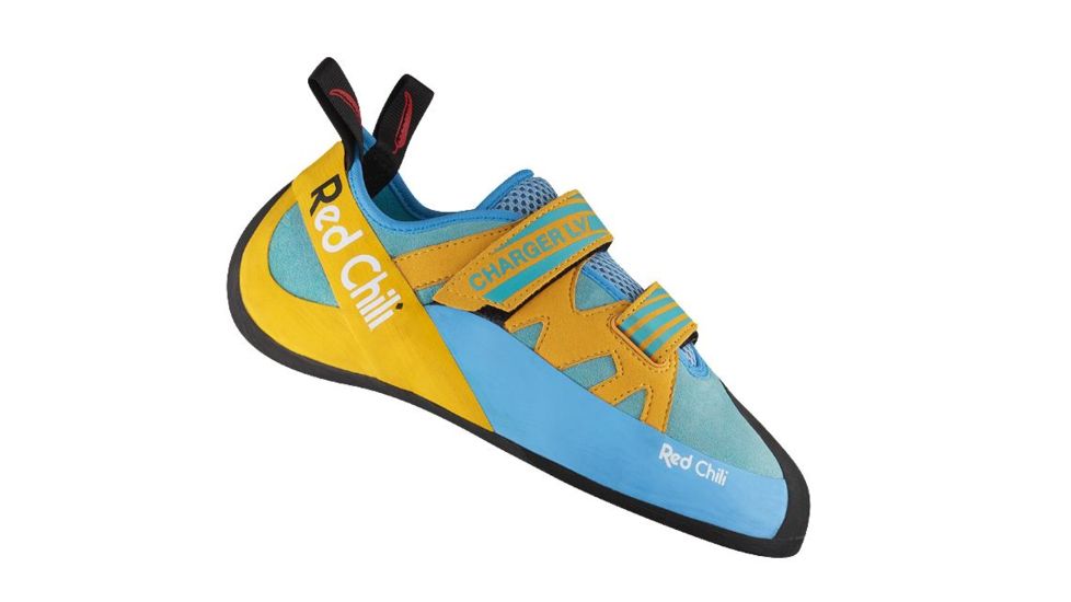 Red Chili Charger LV Climbing Shoes, Turquoise/Yellow, 6, 350620503820