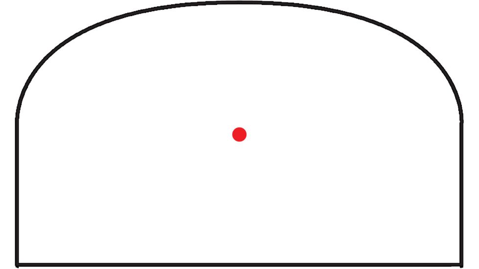 OpticsPlanet Exclusive Red Dot Mini Reflex Sight, 5 MOA Dot, Black, 12132