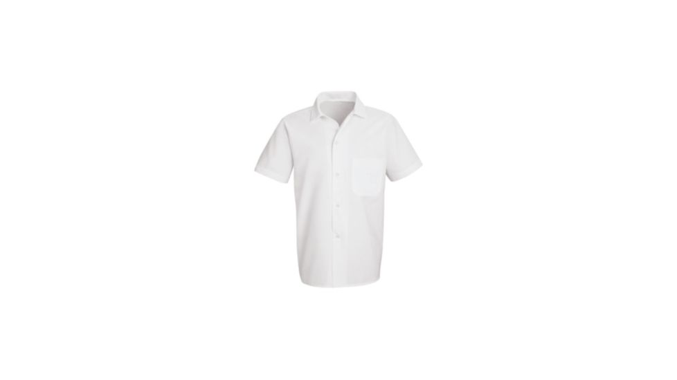 Red Kap Button-Front Cook Shirt, Men, 5010WH, SSL 5010WHSSL