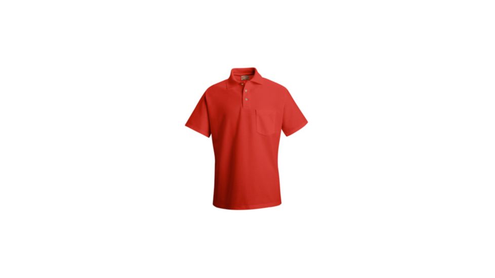 Red Kap Cotton / Polyester Blend Pique Knit Shirt, Men, Red, SSL SK82RDSSL