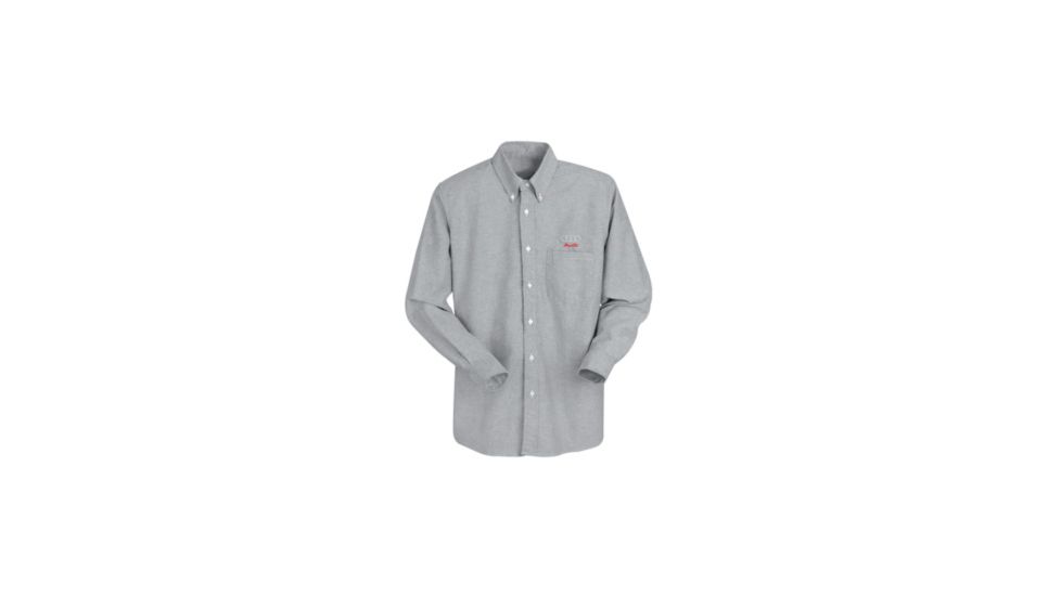 Red Kap Executive Oxford Dress Shirt, Solid Gray, 17535 SR70GY17535