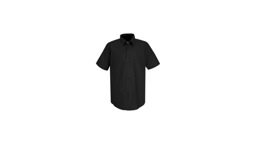 Red Kap Industrial Work Shirt, Black, SSXL SP24BKSSXL