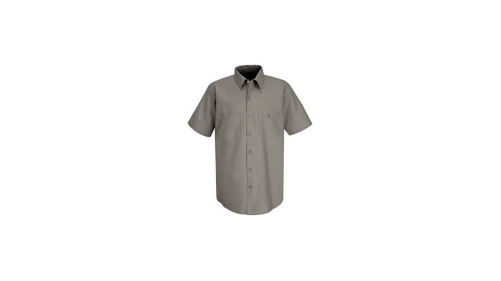 Red Kap Industrial Work Shirt, Gray, SSLL SP24HCSSLL