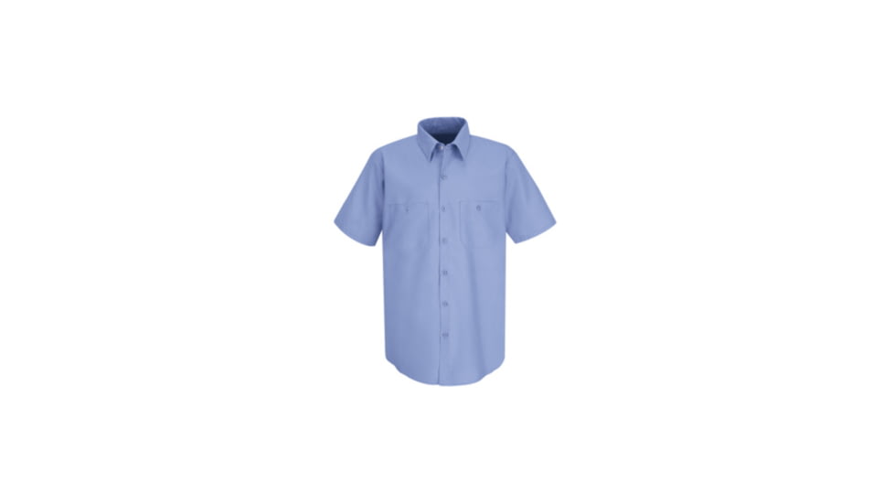 Red Kap Industrial Work Shirt, Light Blue, SSM SP24LBSSM