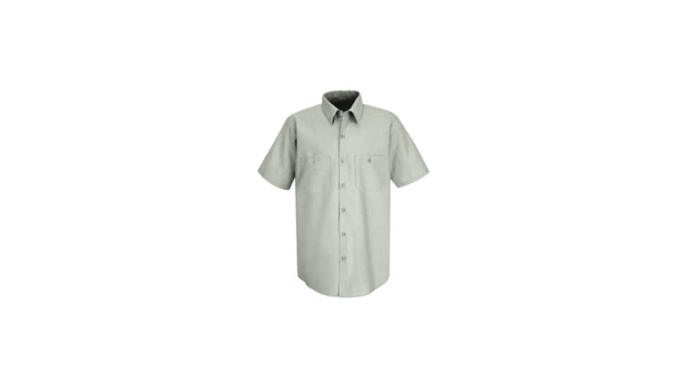 Red Kap Industrial Work Shirt, Light Gray, SSL SP24LASSL