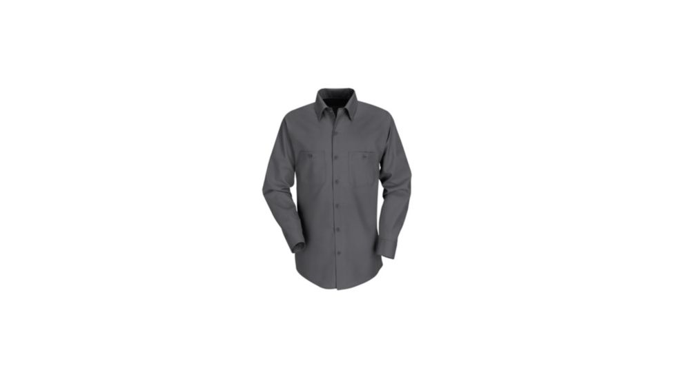 Red Kap Industrial Work Shirt, Men, Charcoal, RGM SP14CHRGM