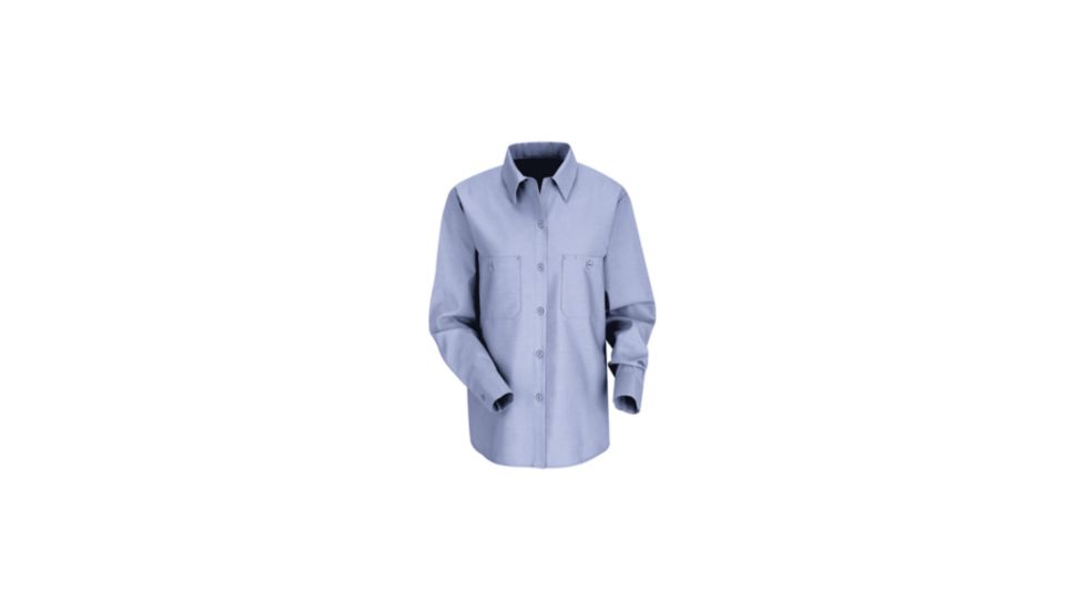 Red Kap Industrial Work Shirt, Women, Light Blue, RGXL SP13LBRGXL