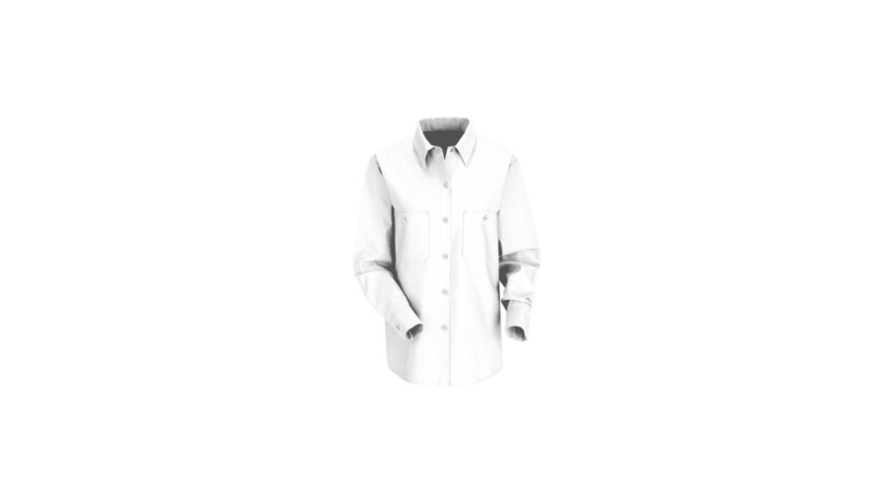 Red Kap Industrial Work Shirt, Women, White, RGS SP13WHRGS