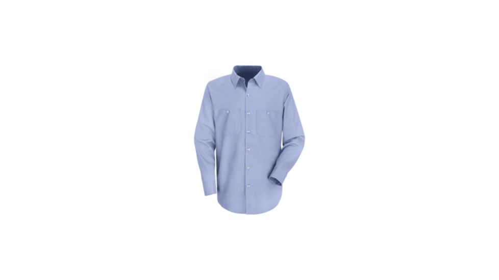 Red Kap Mens Work NMotion Shirt, Men, Light Blue, LNL SE14LBLNL