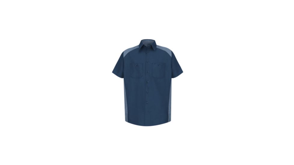 Red Kap MotorSports Image Shirt, Navy/Postblue, SSS SP28NPSSS