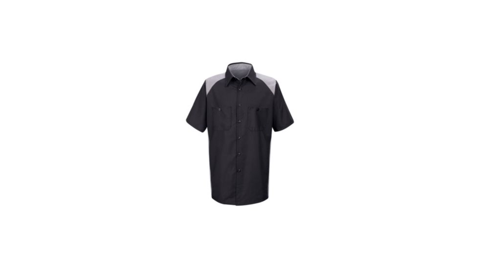 Red Kap MotorSports Image Shirt, Silver / Black, SSS SP28BGSSS