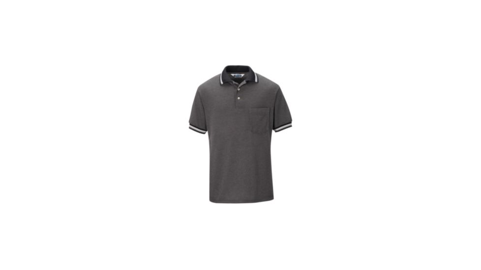Red Kap Performance Knit Diamond Pattern Shirt, Men, Black/Gray, SSXXL SK08BGSSXXL