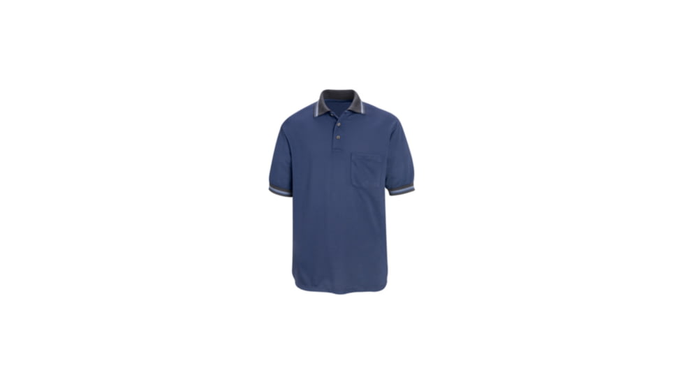 Red Kap Performance Knit Diamond Pattern Shirt, Men, Charcoal/Blue, SSXXL SK08CBSSXXL