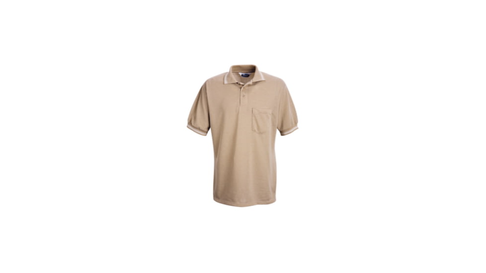 Red Kap Performance Knit Diamond Pattern Shirt, Men, Khaki/Natural, SSXL SK08KNSSXL