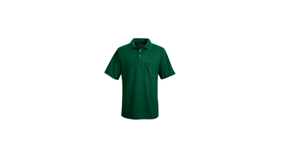 Red Kap Performance Knit Polyester Solid Shirt, Men, Hunter Green, SSS SK02HGSSS
