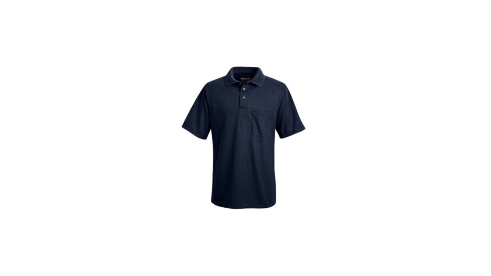 Red Kap Performance Knit Polyester Solid Shirt, Men, Navy, SSL SK02NVSSL