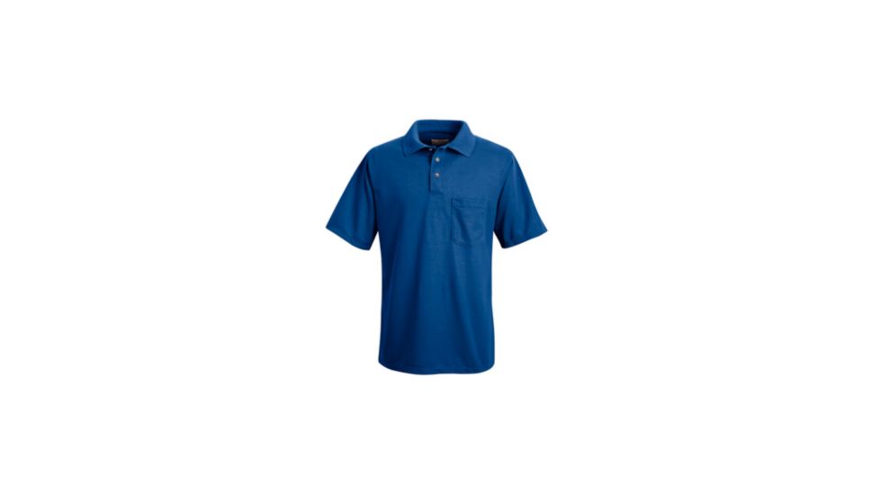 Red Kap Performance Knit Polyester Solid Shirt, Men, Royal Blue, SSXXL SK02RBSSXXL