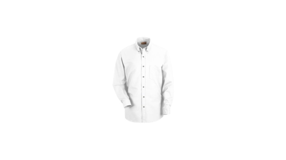 Red Kap Poplin Dress Shirt, White, M323 SP90WHM323