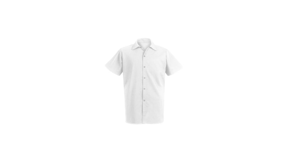 Red Kap Spun Poly Long Cook Shirt, Men, 5035WH, SSXS 5035WHSSXS