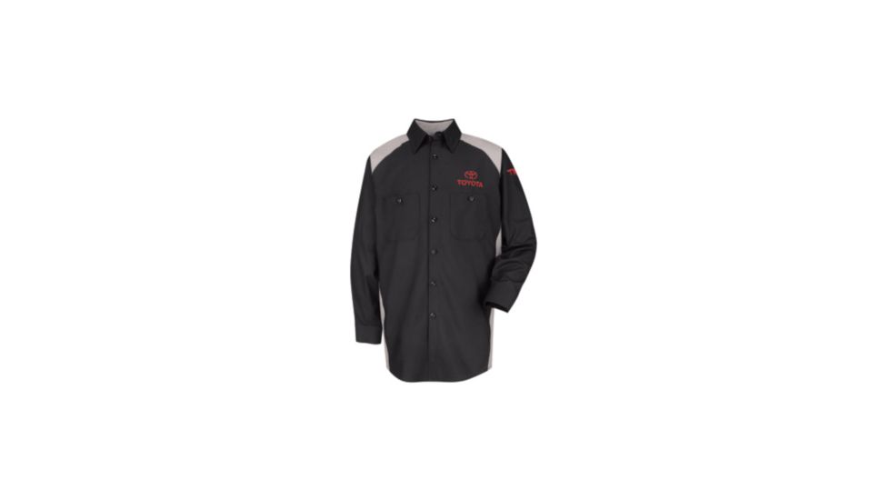 Red Kap Toyota Parts Racing Division Shirt, Black / Silver, LNL SP18TTLNL