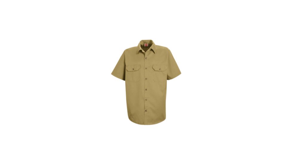 Red Kap Utility Uniform Shirt, Khaki, SSL ST62KHSSL