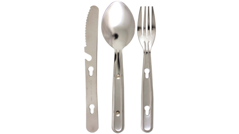 Red Rock Outdoor Gear 3-Piece Chow Set, Silver, 06-006